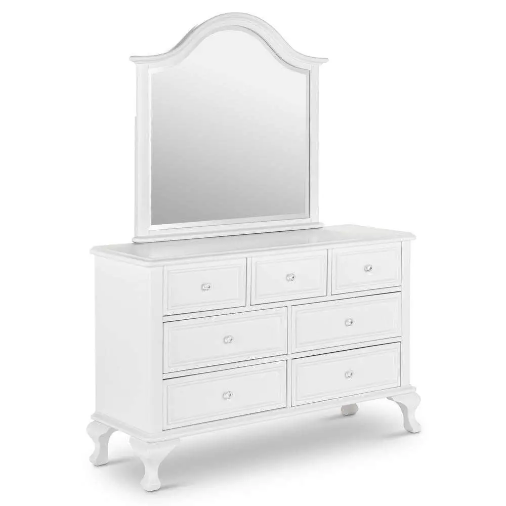 White Bedroom Dressery with Mirror