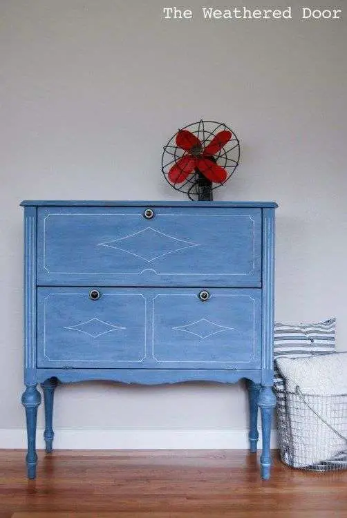 chest of drawers makeover ideas blue
