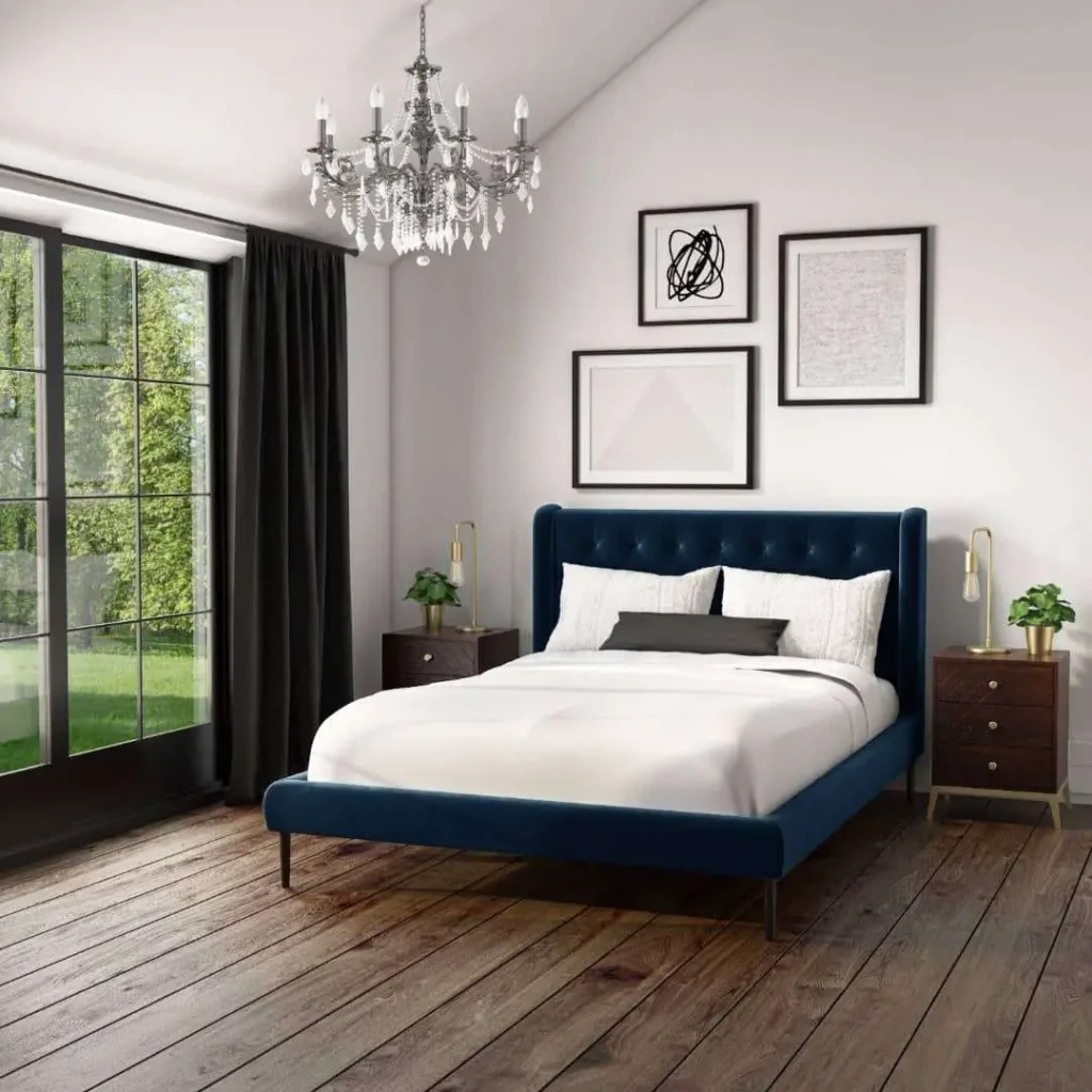 Blue Velvet Bedroom Ideas

