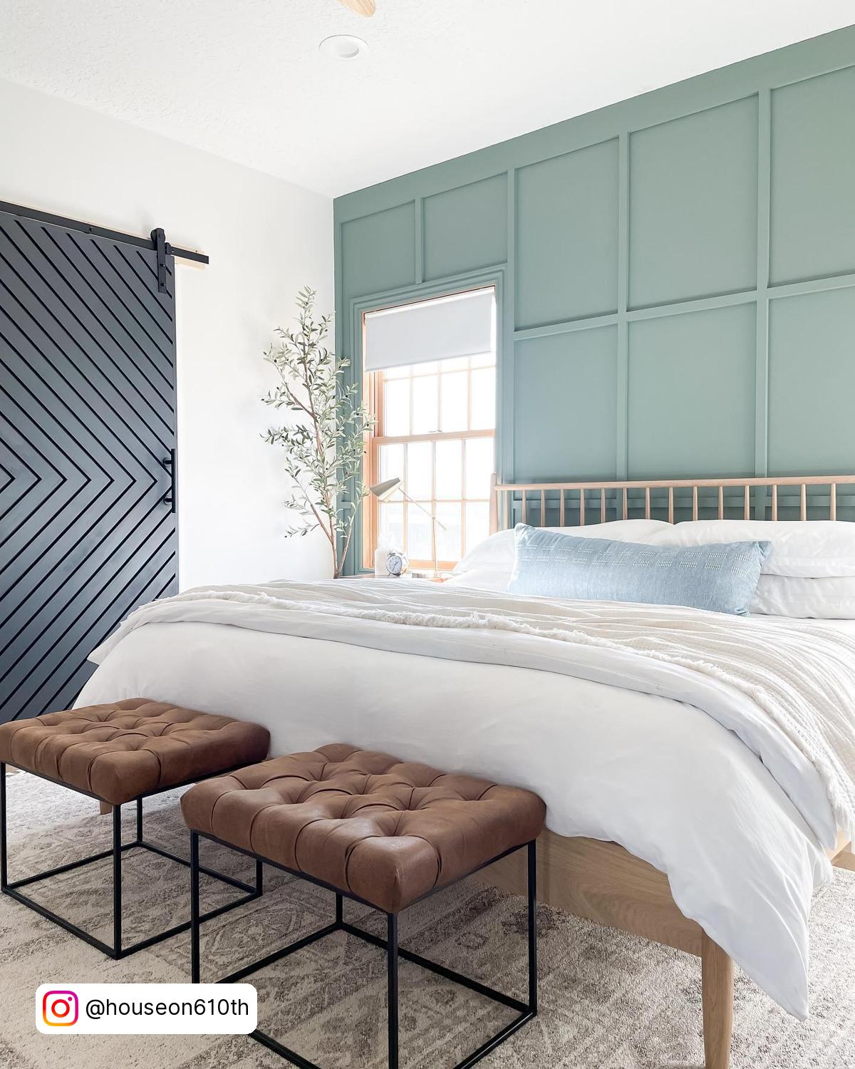 Bedroom Green Accent Wall