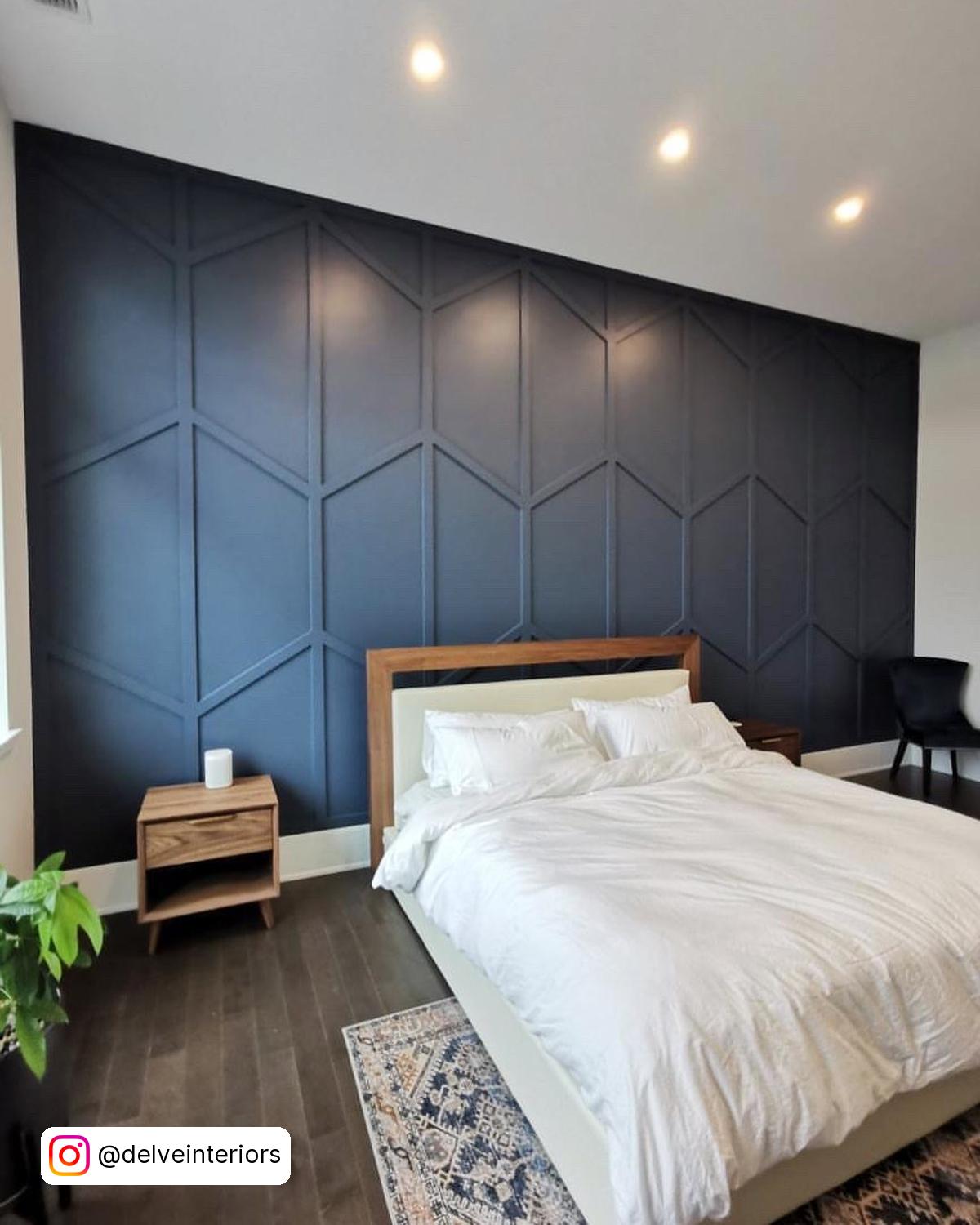 Bedroom Painted Accent Wall Ideas
