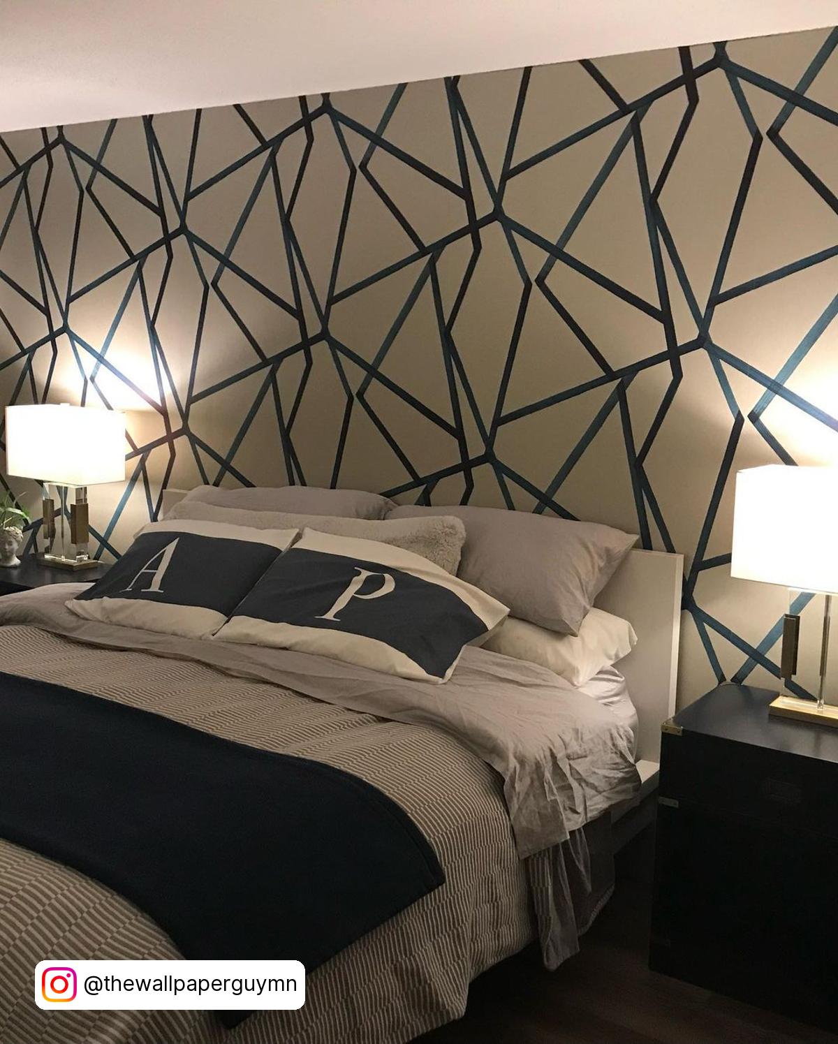 Black Accent Wall In Master Bedroom